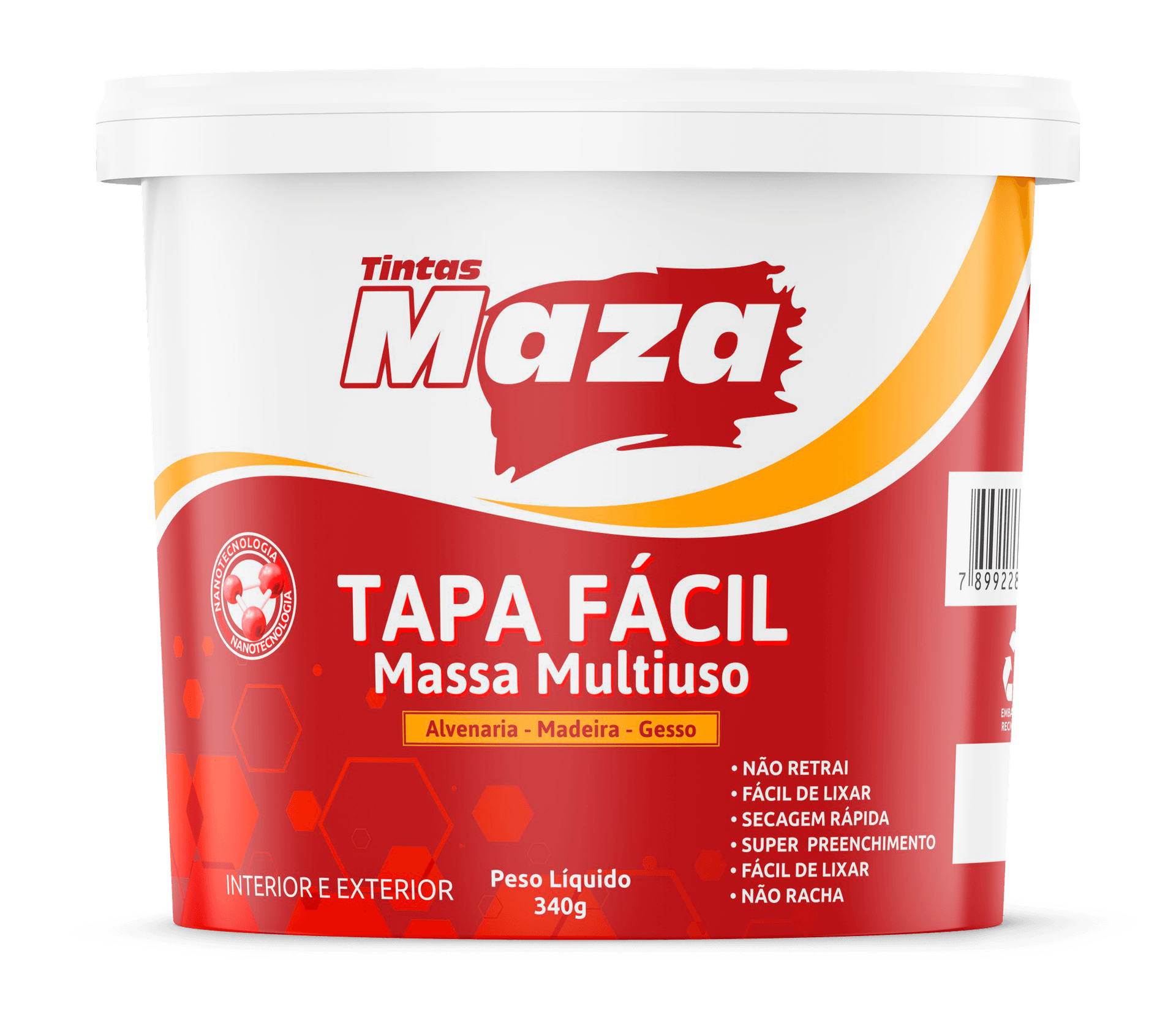 MASSA TAPA FACIL MAZA